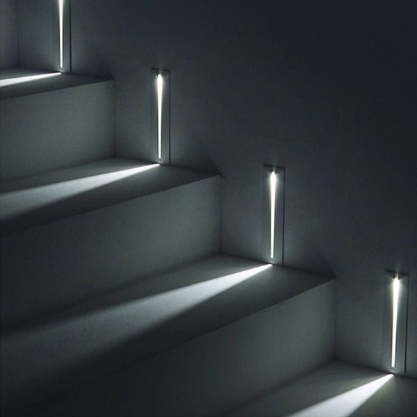 Lâmpadas de parede Retângulo de luz LED de 3W de 3W AC100-240V Iluminação de arandela interna Staff Stafra Stair Stairway Staircase lâmpada