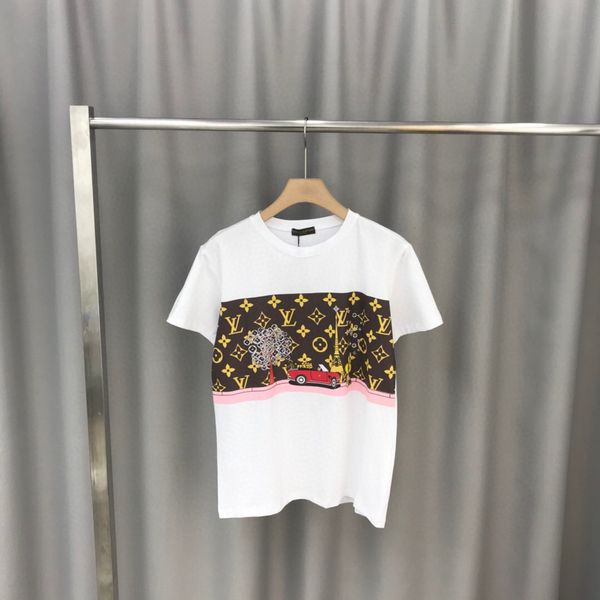 

2020spring summer t-shirt black white round neck short sleeve designer men's fashion casual women's t-shirt size m ~ xxl 02