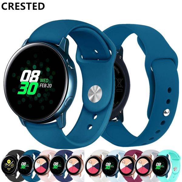 

amazfit bip strap for samsung galaxy watch active gear sport galaxy watch 42mm 20mm band gear sport correa bracelet belt, Black;brown