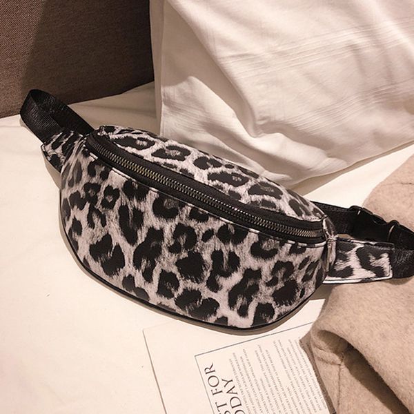 

women shoulder crossbody waist bag fashional zipper leopard print bags anti-wear for mobile phone keys