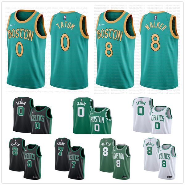

Men 039 bo ton jer ey celtic kemba 8 walker jay on 0 tatum larry 33 bird cla ic jaylen 7 brown gordon 20 hayward ba ketball jer ey, Black;blue