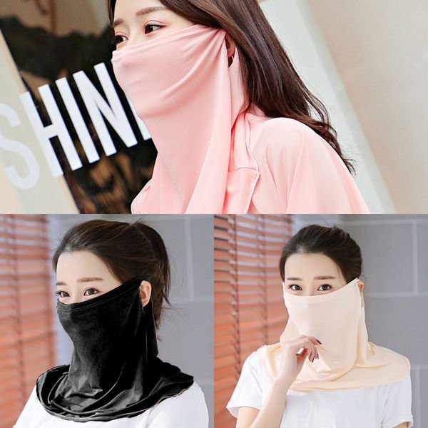 

dquwk 3d cycling headscarf neck windproof motorcycle face masks scarf uv headband skull face shield ciclismo scarfs bandana, Black