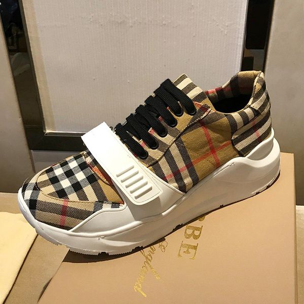 

Мужская обувь Fashion Vintage Check хлопковые кроссовки Мужская модная обувь из Лондона Rube