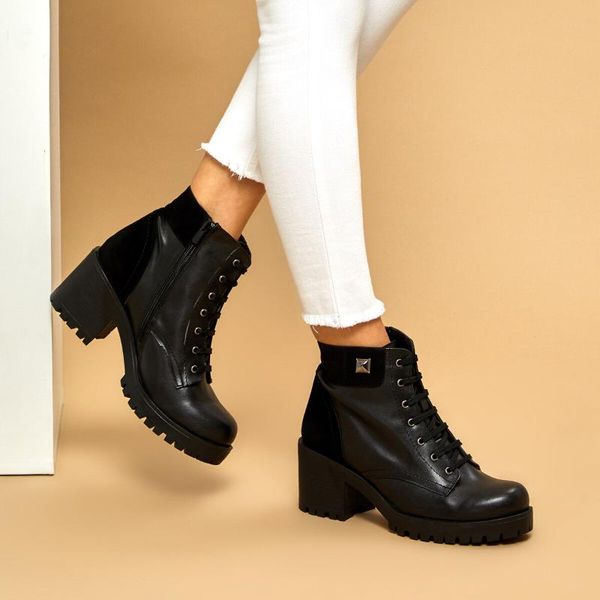 

flo w099-19k black female high-heeled shoes butigo