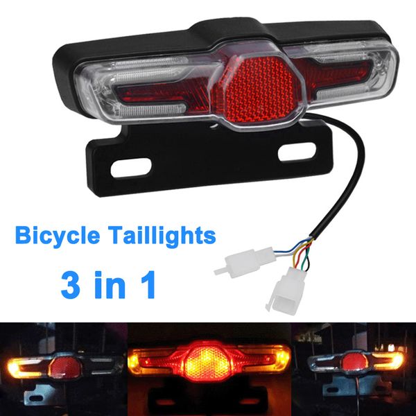 

led taillight indicator brake light 36v-48v for e-bike electric bicycle msd-ing