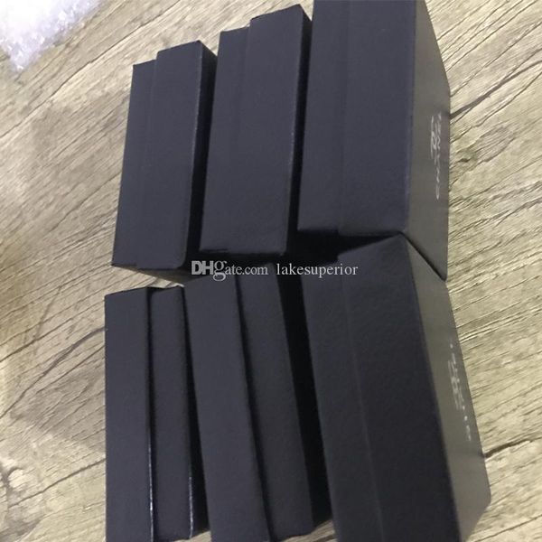 

luxury jewelry box with stamp designer letter c jewelry packaging display case box square black fast shipping, Black;white