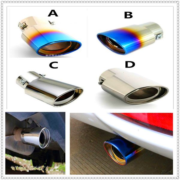 

auto steel car exhaust muffler tip pipe cover tail for mad evos stealth start iosis f-450 verve f150 crown bf 4-trac