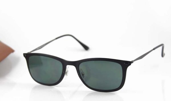 

green fashion black square sunglasses mens/womens erika luxury eyewear designer glasses 50mm 4225 new lens lightray ancvs, White;black