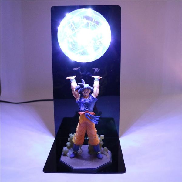 

dragon ball z action figures goku son figurine collectible diy anime model baby dolls led lamp for children kids christmas toys y200104