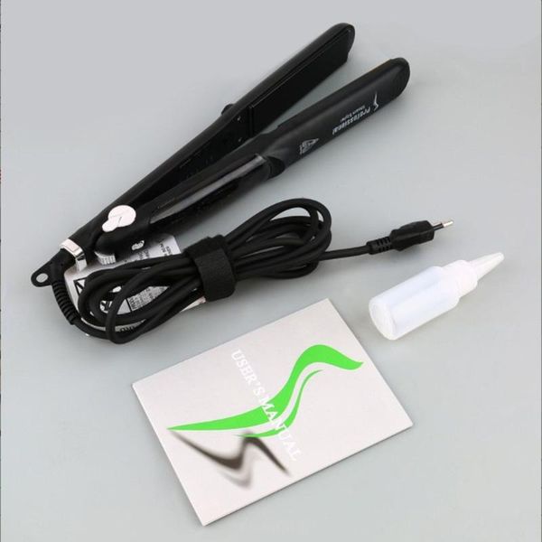 

professional multifunctional ceramic vapor steam hair straightener argan oil steam hair styling tool straightener