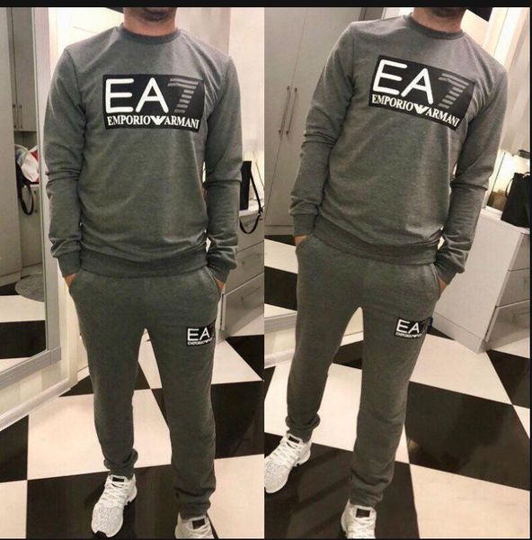 

gray colors new 2019 mens designers tracksuits autumn brands mens tracksuits jogger suits jacket + pants sets sporting suit