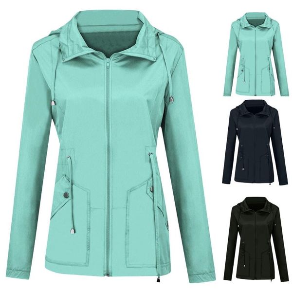

2019 women jacket coat waterproof transition jacket outdoor hiking clothes lightweight raincoat women's raincoat#g30, Black;brown