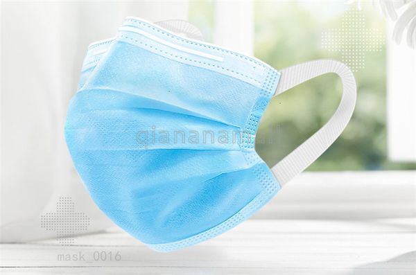 

одноразового non синего d 1pcs woven mouth лицо маска открытые маски 3 трехслойной фильтр унисекс пыль рот маска безопасность mascherine