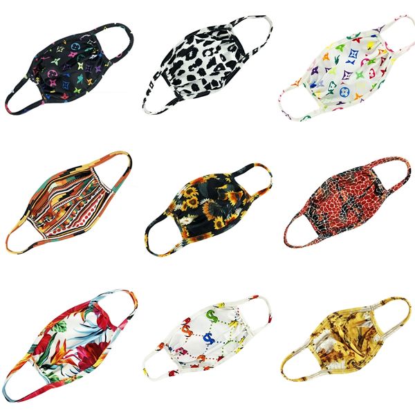 

9 стиль мода камуфляж акула маска для лица дизайнер печатные маски для лица камуфляж протектор велоспорт маска страшные маски #318, Black