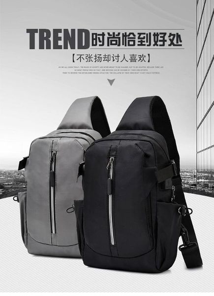 

men's shoulder bag sling chest pack canvas usb charging sports crossbody handbags for men 2020 chest bags belt waist packs