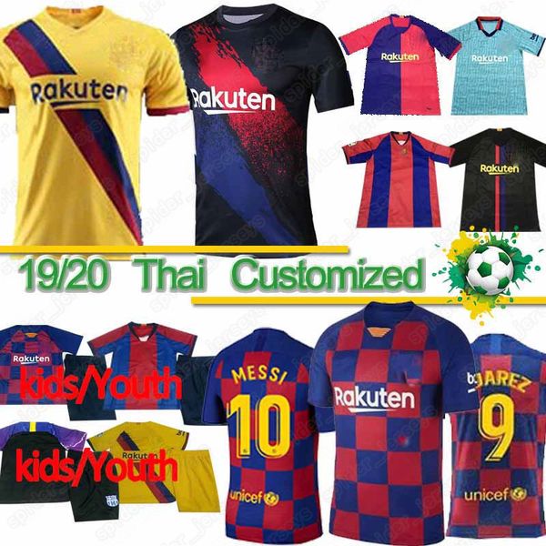 

Thai FC Barcelona messi GRIEZMANN DE JONG soccer jersey 19 20 Barcelona Maillot de foot men kid 2019 2020 Barcelona Football shirt xxs-4xl