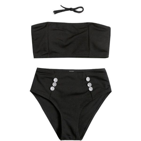 

muqgew new 2019 two piece swimsuit women's bikini solid set swimsuit two piece filled bra swimwear beachwear #0520