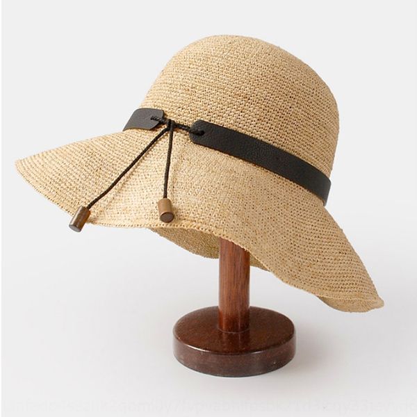 

mad lafite ladies beach beach sun large eaves sun foldable hat straw hat straw plait, Blue;gray