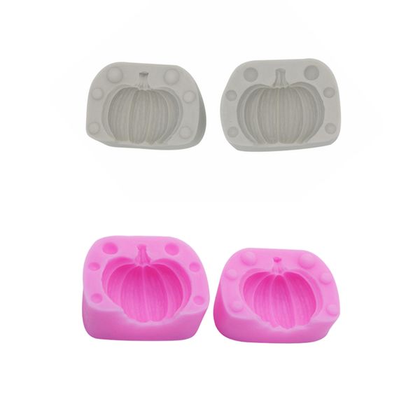 

2019 new halloween 3d pumpkin silicone mould candle cake decoration fondant chocolate diy mold for wholesale drop shipping