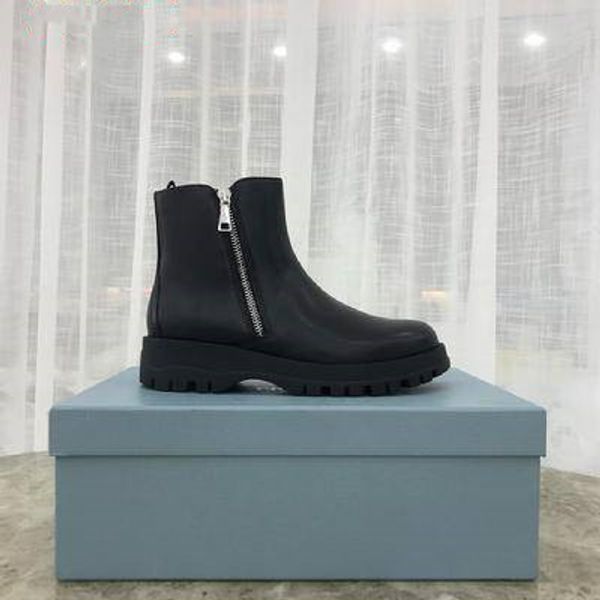 

new platform designer luxury plush ankle boots australia leather fashion women/men black plush genuine leather post