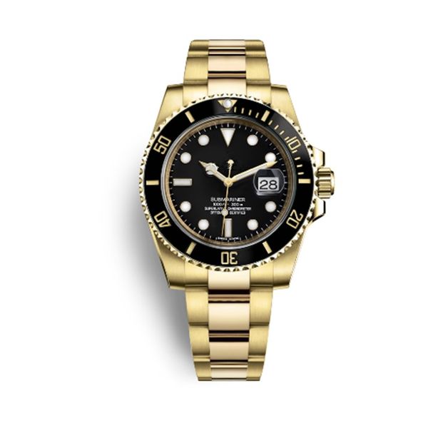 

роскошные наручные часы sapphire 40mm ceramic bezel gold 116613 116613ln asia 2813 механические автоматические мужские часы, Slivery;brown