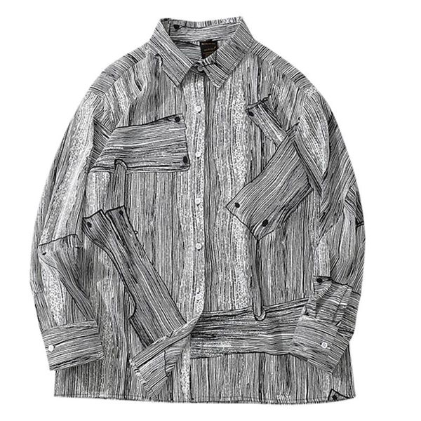 

mens autumn shirts fashion shirts casual long sleeve printed casual blouse camisa masculina vetement homme, White;black