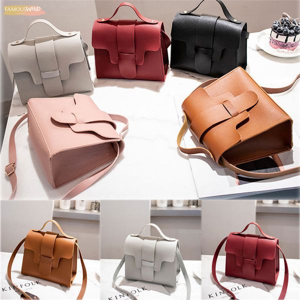 

2020 fashion women shoulder bag plain pu leather envelope crossbody messenger handbag purse