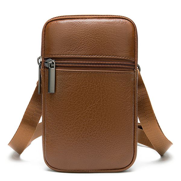 

new genuine leather messenger bags mens small bag for men phone bag men's crossbody shoulder male leather travel