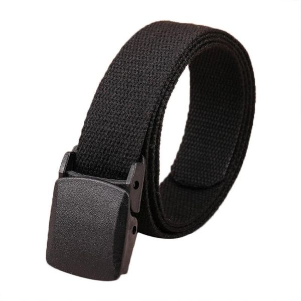 

men belt 2020 fashion tactical waist belt jeans male casual canvas webbing waistband ceinture femme, Black;brown