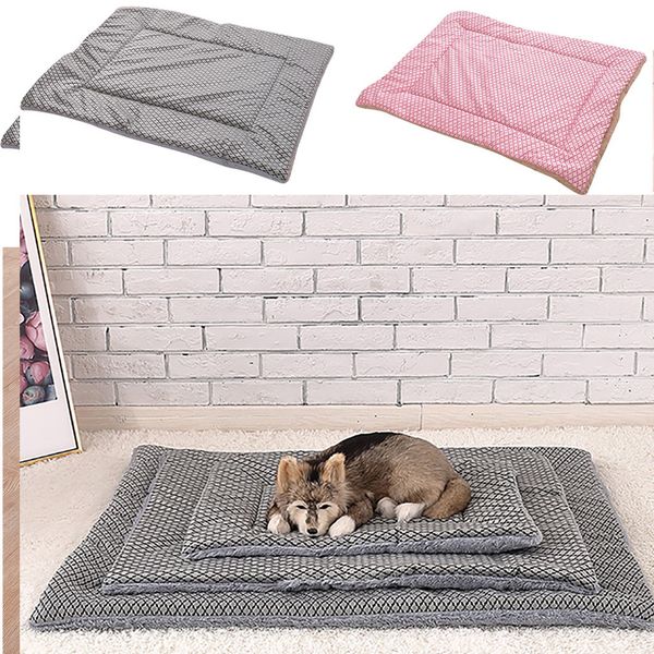 

dpg bed pet short plush mat covers warm sleeping mattress small medium big dog cat warm puppy kennel nest cushion pet products