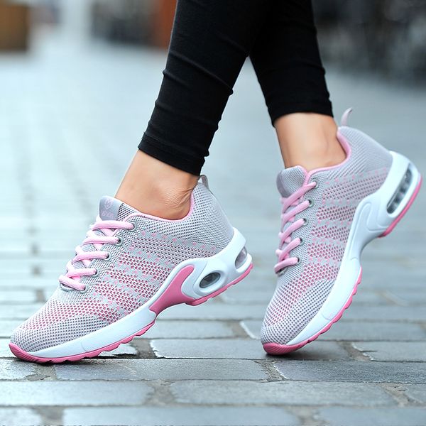 

spring autumn sport sneakers woman breathable running shoe low women's sports shoes 2020 round toe women shoes v1