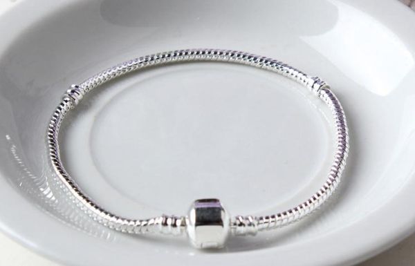 Atacado - Pulseira de Charme 925 Pulseiras de Pandora de Prata para Mulheres Royal Crown Bracelet DIY Jóias em forma de coração com coroa