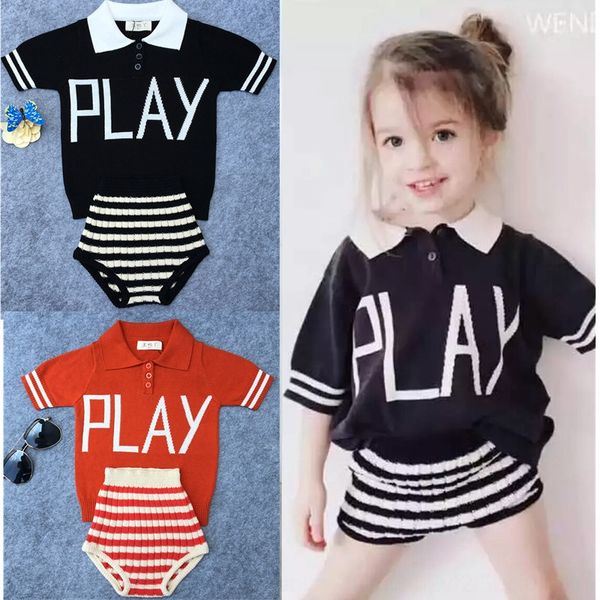 

c7tuv summer short-sleeved lapel children's clothing knitwear play sweater female knitted summer short-sleeved lapel children's cl, Blue