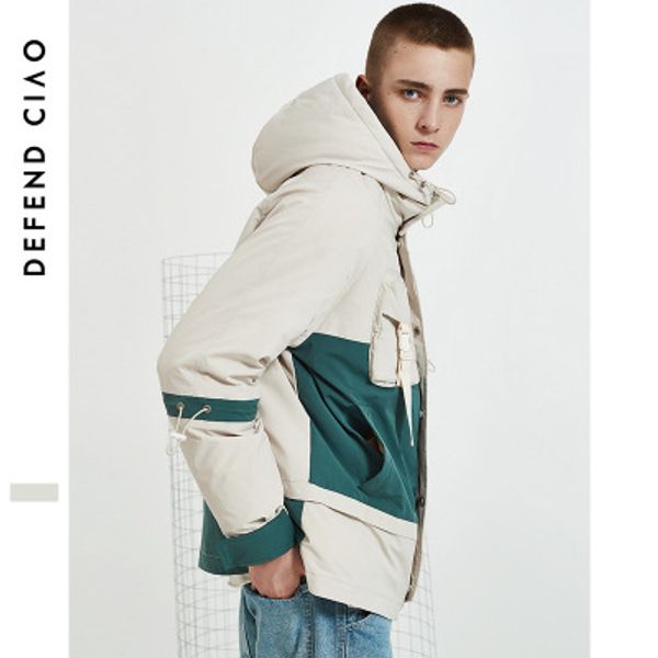 

mens designer thick jackets luxury boys down coat with pockets brand casual warm hooded jacket mens winter clothes wholesale high quality, Black;brown
