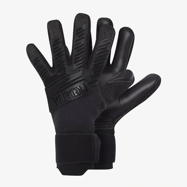 

professional soocer goalkeeper gloves black goalie football gloves luvas de goleiro man training latex gloves