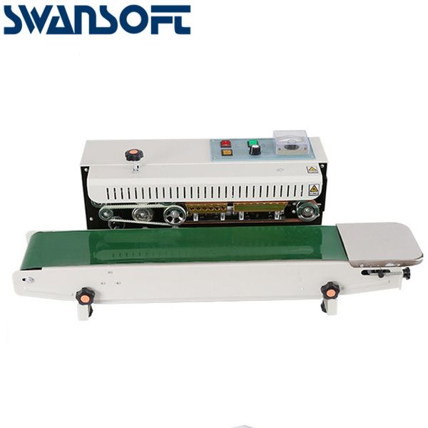 

swansoft -770 автоматического тепло пластикового мешка мешок фольга диапазон sealer машин непрерывной пленка для запайки мешков кофе