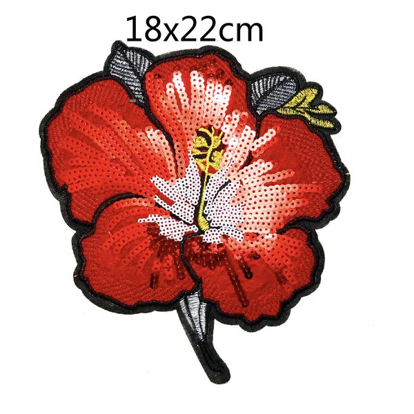 

gugutree вышивки большого цветка патч животное мультфильм патчи значки аппликация патчи для одежды js-15, Black