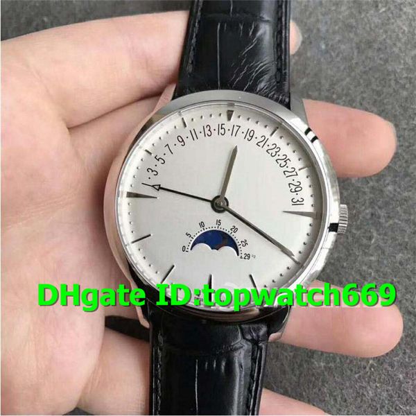 

Лучшие роскошные часы Patrimony 4010U / 000G-B330 Часы Moonphase Retrograde Дата Кожаный ремешок из нер