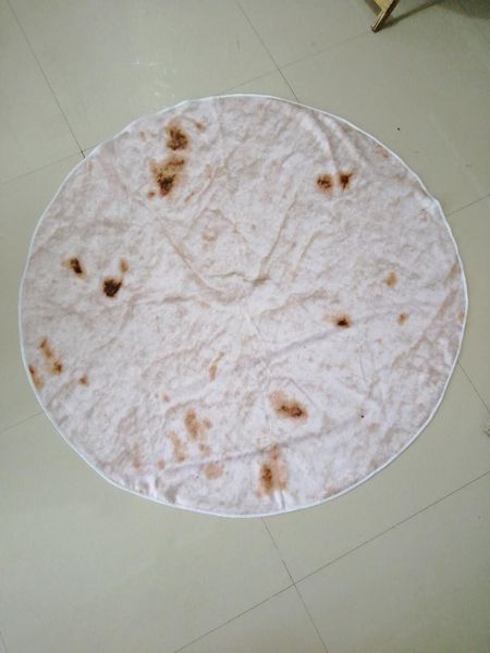 

1шт microfiber полотенце круглый пляжное полотенце активные печати абсорбент полотенце мексика такос одеяло одеяло tortillas
