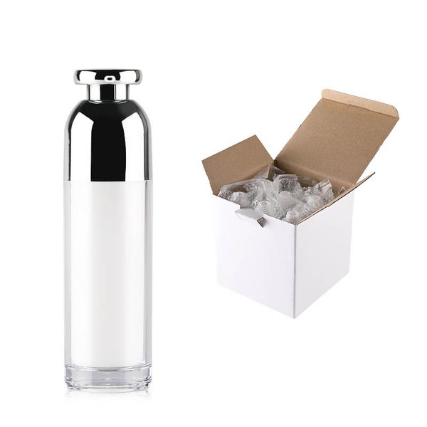 

15ml/30ml/50ml 100ml empty refillable acrylic high-grade airless vacuum pump cream lotion bottle travel cream lotion toner container pot
