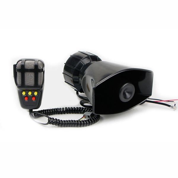 

12v 100w car motorcycle electric warning siren speaker 5 tones emergency alarm loudspeaker annunciator horn for ambulance