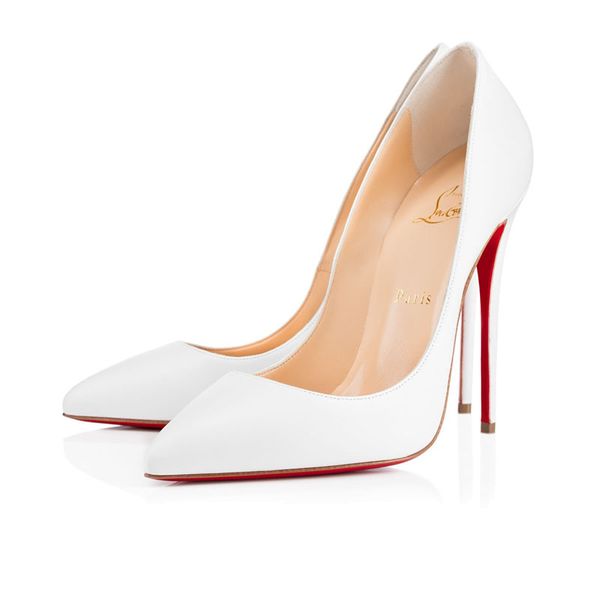 

2020 Brand Высокие каблуки обуви с красной подошвой из натуральной кожи Цвет Точка Toe Pumps Rubber Свадьба Shoes12 Cm 10 Cm 8 Cm (с коробкой)