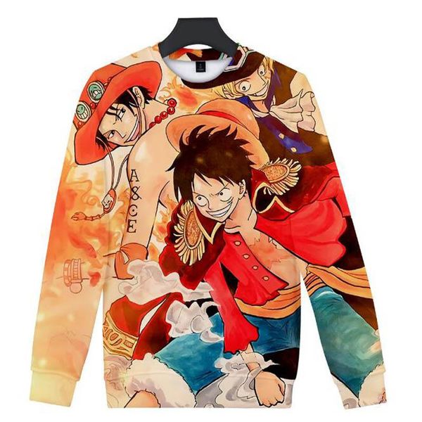 

2018 new casual print one piece hoodie men's / women's 3d anime sweatshirt harajuku style street hip hop kopo clothes, Black