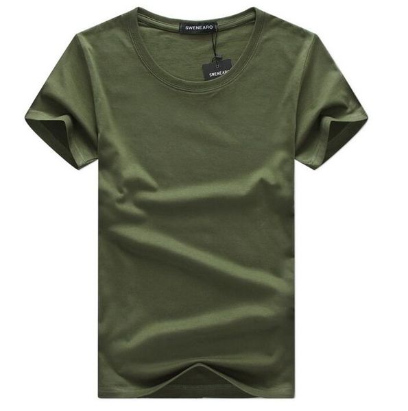 

new men t-shirts classical short sleeve o-neck solid color loose basic tshirt casual fitness men bottoming tees shirs, White;black