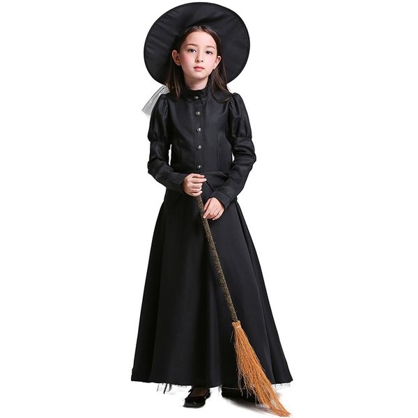

umorden the wizard of oz wicked witch costume for girls child teen girl halloween carnival masquerade mardi gras party dress, Black;red