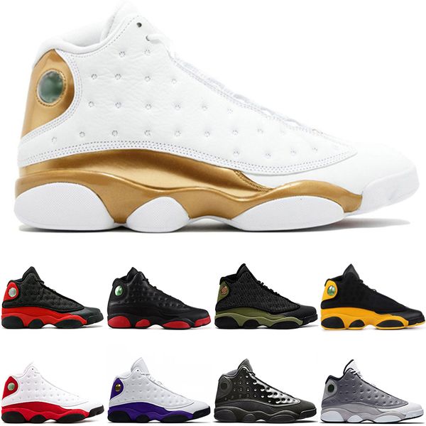 

terracotta blush bred chicago flint men basketball shoes xiii black cat panda wheat 2019 13 13s new mens trainers sports sneakers size 7-13, White;red
