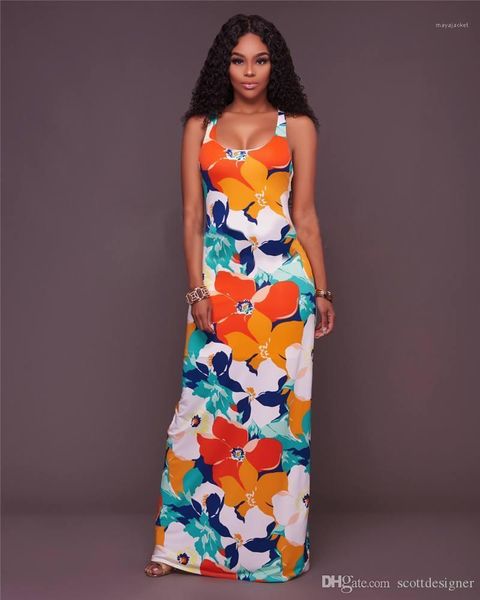 

женщины дизайнер платья сексуальный спинки совок шеи макси платья женщин пол-длина повседневная одежда шарфы цветочный принт, Black;gray