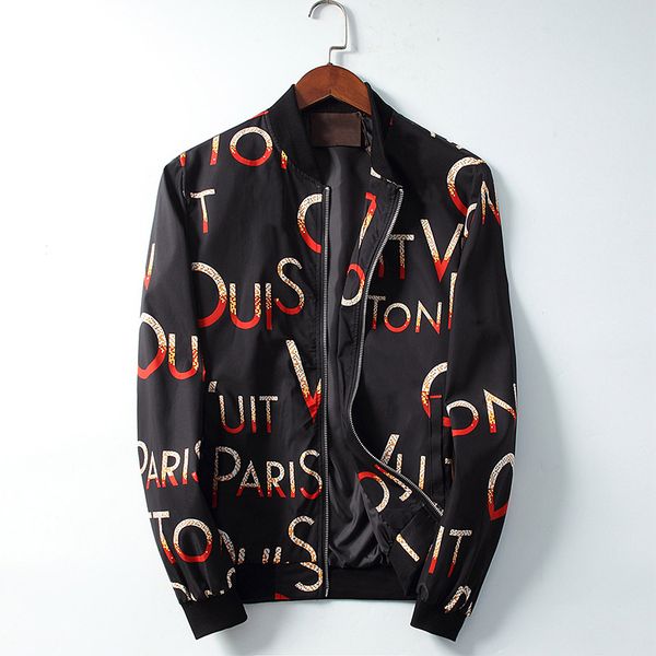

2019 latest arrival mens jeans designer jackets for women clothes letter printed men winter coats luxury men s clothing streetwear, Black;brown