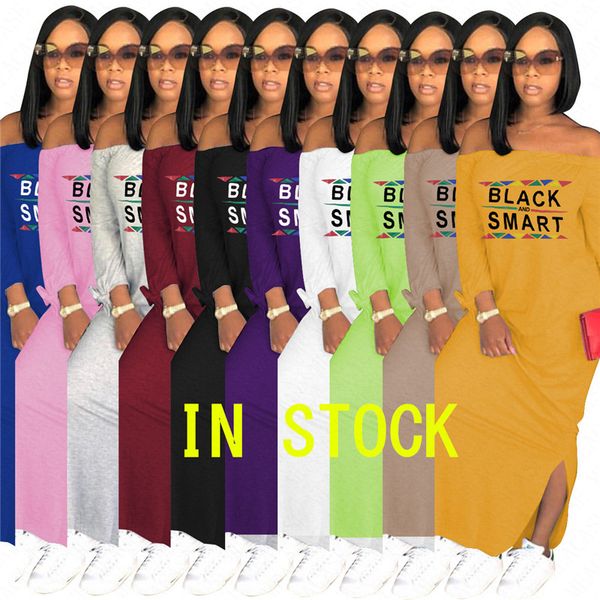 

черный смарт принт женщины дизайнер длинное платье слэш шеи shoulderless летние макси платья вскользь партия сексуальное сплит юбка платье п, White