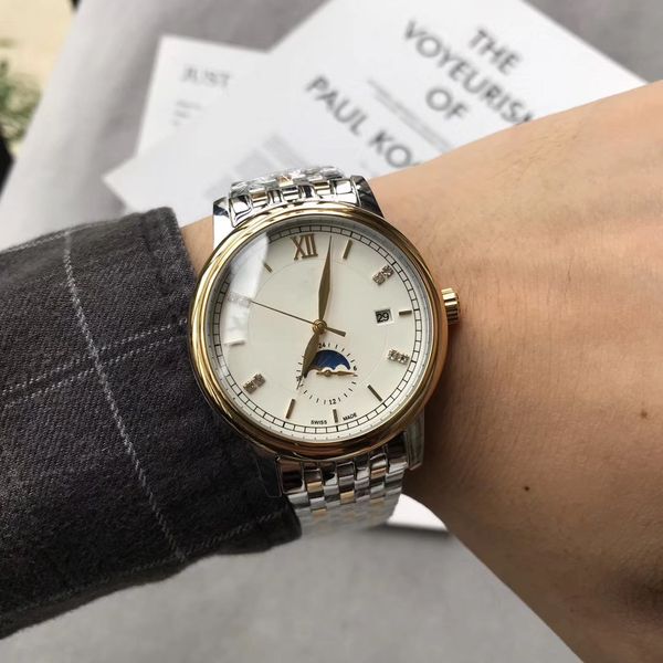 

new luxury mens watches butterfly series 40mm automatic mechanical watch stainless steel strap designer wristwatch fashion watch, Slivery;brown